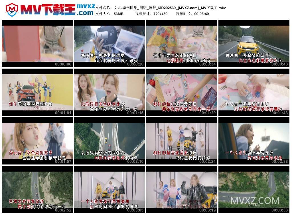 文儿-悲伤同旅_国语_流行_MD202539